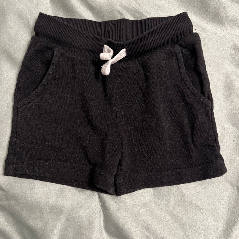Ben Sherman Black Drawstring Shorts baby boy 12mo EUC